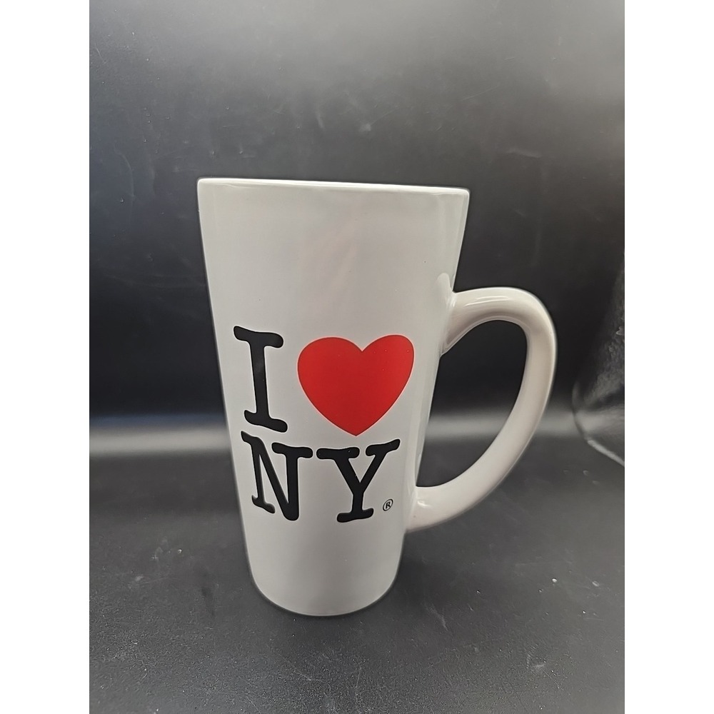 I Love New York Coffee‎ Mug -  White And Red - 6-1/4"
